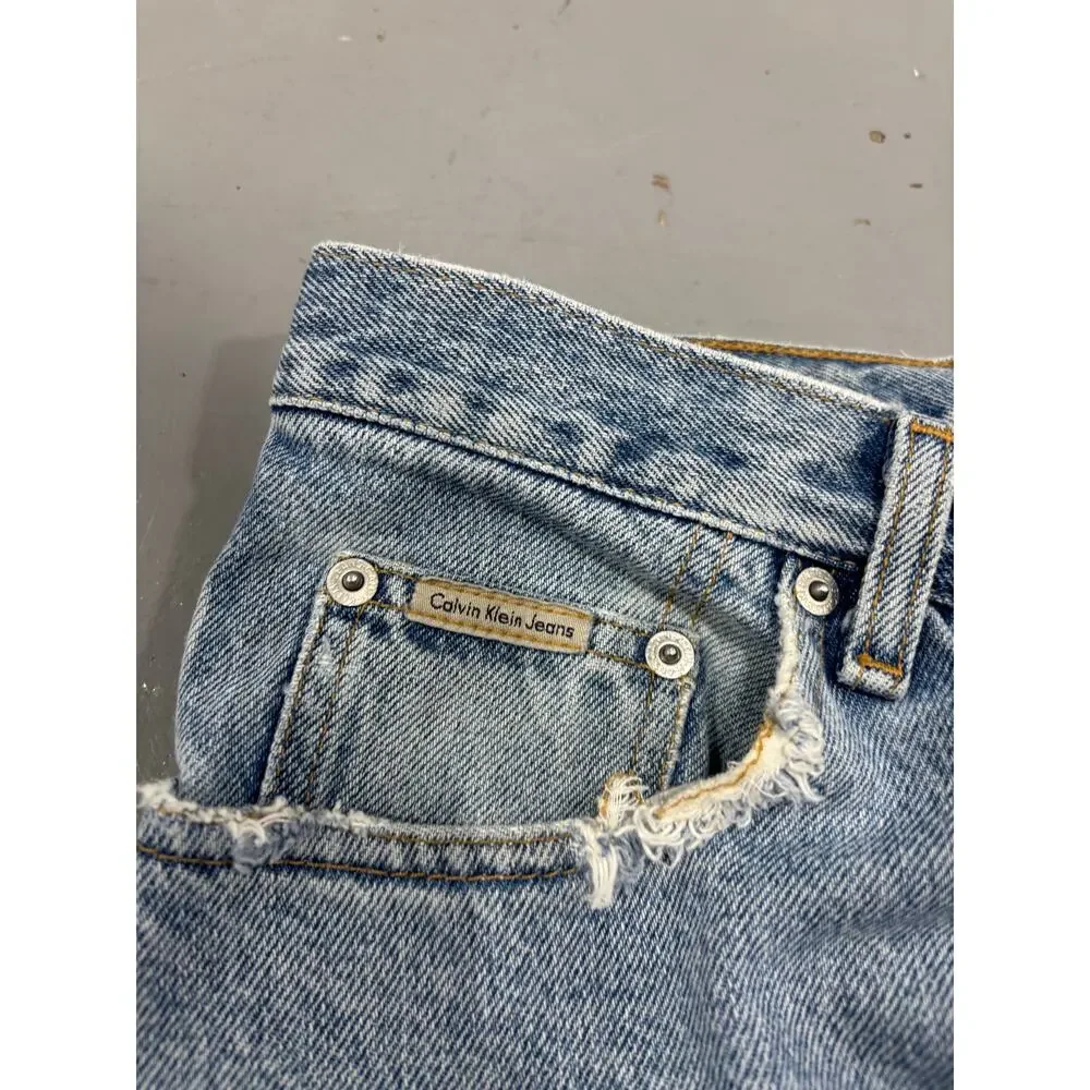 Vintage Calvin Klein Jeans 90s Baggy Loose Fit Blue Denim‎ Men's 34x30